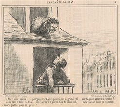 Eh! Bien, voisin ... pourquoi avez-vous poussé ..., 19th century. Creator: Honore Daumier.