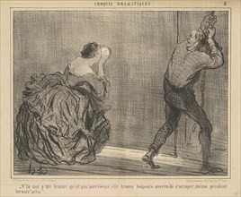 V'la une p'tite femme qu'est pas paresseuse ..., 19th century. Creator: Honore Daumier.
