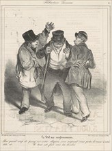 Le vol au renfoncement, 19th century. Creator: Honore Daumier.