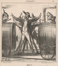 Halte!!!, 19th century. Creator: Honore Daumier.