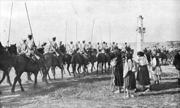'Les Revers Russes; une scene de la retraite de nos allies sur le Bug', 1915. Creator: Unknown.