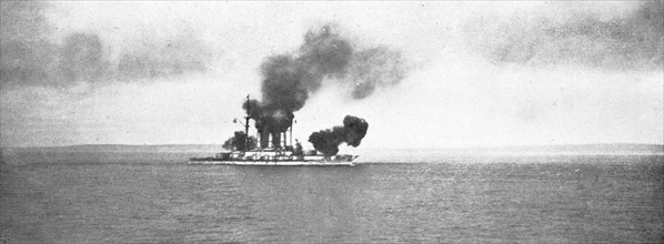 'Un nouvel ennemi: Le Bulgare; La flotte russe ouvrait alors les hostilites par le...1915 (1924). Creator: Unknown.
