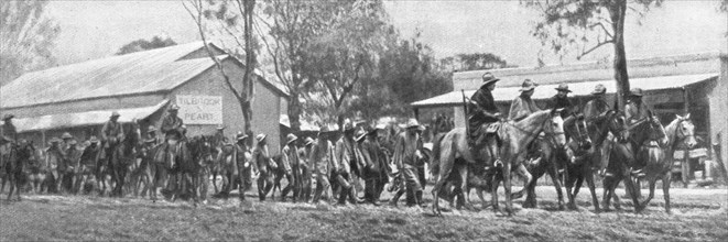 'En Afrique, Une rebellion de chefs Boers; Les derniers rebelles du commando De Wet..., 1914 (1924). Creator: Unknown.