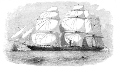 The Peninsular and Oriental Navigation Company's New Steam-ship "Pera", 1856.  Creator: Edwin Weedon.