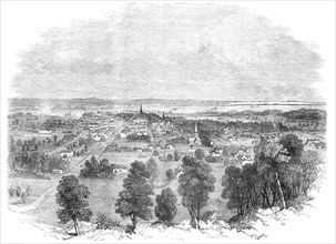Hamilton, Canada West, from the Mountain, 1856.  Creator: Unknown.