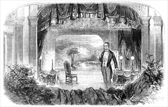 Mr. W. S. Woodin's Entertainment, "The Olio of Oddities" - scene, "The Lakes", 1856.  Creator: Smyth.