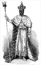 Faustin, Emperor of Hayti, in his Coronation Robes, 1856.  Creator: Unknown.