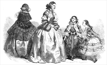 Paris Fashions for March, 1856.  Creator: Unknown.