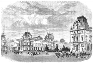 New Court of the Louvre, Paris, 1856.  Creator: Unknown.