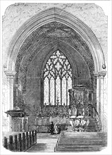 New Church of St. Saviour, Warwick-Road, Paddington - the Chancel, 1856.  Creator: Unknown.