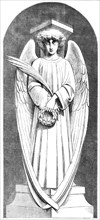 Angel of the Scutari Monument, by Marochetti, at the Crystal Palace, 1856.  Creator: Unknown.
