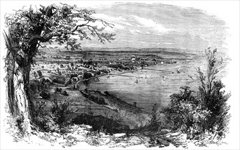 Perth, Western Australia, from Mount Eliza, 1856.  Creator: Unknown.