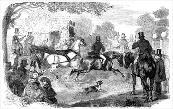Epsom Races: "Going to the Derby", 1856.  Creator: Unknown.