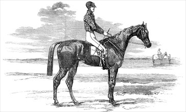 Epsom Races - "Mincepie", Winner of the Oaks, 1856.  Creator: Unknown.