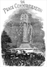 The Peace Commemoration: at Dublin - Fireworks in Phoenix Park, 1856.  Creator: Unknown.