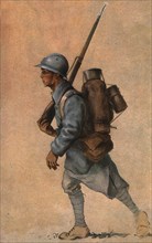 'Un jeune soldat francais', 1915. Creator: Jean Droit.