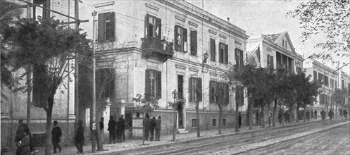 'Les evenements de Grece; le siege du gouvernement de la Defense nationale, a Salonique', 1916. Creator: Unknown.