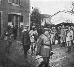 'M. Poincare a Verdun; avant la remise des decorations', 1916. Creator: Unknown.