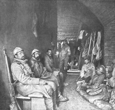 'Dans les forts reconquis de Douaumont et de Vaux; couloir de l'infirmerie dans le fort de..., 1916. Creator: Unknown.