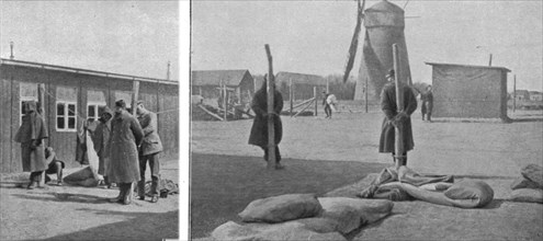 'Les prisonniers de guerre en allemagne; au camp de prisonniers de Sydow (Pomeranie)..., 1916. Creator: Unknown.