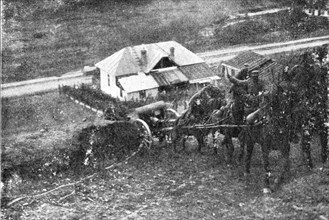 'Sur le front Roumain; piece d'artillerie allant prendre position', 1916. Creator: Unknown.