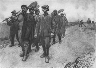 'Les peperes de la route', 1916. Creator: Georges Leroux.