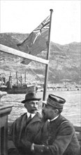 'La rencontre a Gibraltar, du general Lyautey, venant en France, et du general Gouraud..., 1916. Creator: A Terrier.