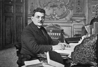 'Le nouveau ministre des Travaux publics, des Transports et du Ravitaillement, M.Herriot', 1916. Creator: Jean Clair-Guyot.