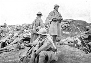 'Ceux de Bouchavesnes; elements d'une compagnie du 1er bataillon du 44e infanterie...', 1916. Creator: Unknown.