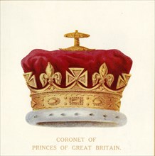 'Coronet of Princes of Great Britain', c1911. Creator: Unknown.