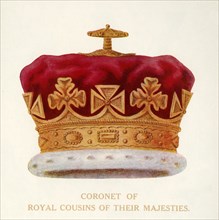 'Coronet of Royal Cousins of Their Majesties', c1911. Creator: Unknown.