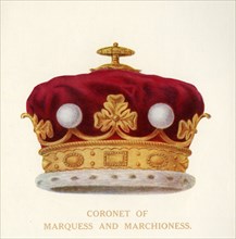 'Coronet of Marquess and Marchioness', c1911. Creator: Unknown.