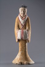 Terracotta figurine of a civil official, Han Dynasty, ca 160-130 BC. Creator: Anonymous master.
