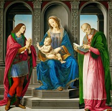 Madonna and Child with Saint Julian and Saint Nicholas, 1494. Creator: Lorenzo di Credi (1459-1537).