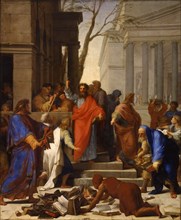 Saint Paul preaching at Ephesus (La Prédication de saint Paul à Éphèse), 1649. Creator: Le Sueur, Eustache (1617-1655).
