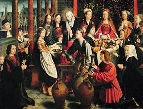 The Wedding Feast at Cana, c. 1500. Creator: David, Gerard (ca. 1460-1523).