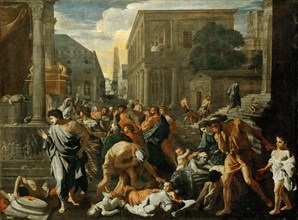 La Peste d'Asdod (The Plague at Ashdod), ca 1631. Creator: Poussin, Nicolas (1594-1665).