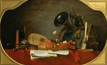 Attributes of Music, 1765. Creator: Chardin, Jean-Baptiste Siméon (1699-1779).