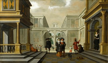 Les joueurs de paume, 1628. Creator: Delen, Dirck van (c. 1605-1671).