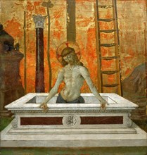 Christ in the Tomb, Third Quarter of 15th century. Creator: Perugino (ca. 1450-1523).