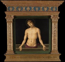 Pala dei Decemviri: The Man of Sorrows, 1495-1496. Creator: Perugino (ca. 1450-1523).