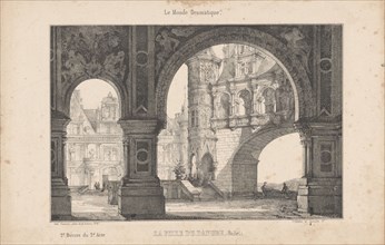 Set design for ballet "La Fille du Danube" (The Daughter of the Danube) by Adolphe Adam, at Paris Op Creator: Collette, Alexandre (1814-1876).