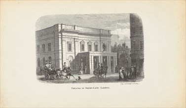 Theatre Royal Drury Lane, London, Mid of the 19th century. Creator: Marville, Charles (1813-1879).