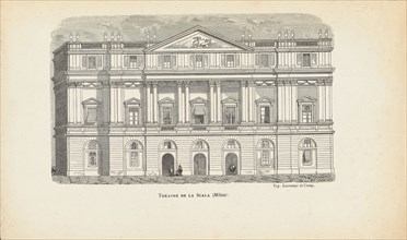 Teatro alla Scala in Milan, Mid of the 19th century. Creator: Renard, Edouard (1802-1857).