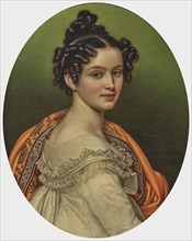 Princess Henrietta of Nassau-Weilburg (1797-1829), the wife of Archduke Charles of Austria, 1820. Creator: Stieler, Joseph Karl (1781-1858).