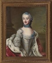 Countess Marie Sophie of Solms-Laubach (1721-1793), Duchess of Württemberg-Oels, ca 1752. Creator: Ziesenis, Johann Georg, the Younger (1716-1776).