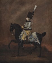 Portrait of Prince Eugen of Württemberg (1758-1822) on horseback, Late 18th century. Creator: Anonymous.