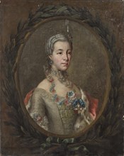 Countess Marie Sophie of Solms-Laubach (1721-1793), Duchess of Württemberg-Oels, c. 1766. Creator: Anonymous.
