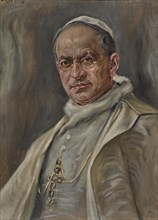 Portrait of the Pope Pius XI (1857-1939), 1920s. Creator: Koppay, Josef Arpád von (1859-1927).