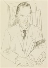 Portrait of Reinhard Piper (1879-1953) , 1921. Creator: Beckmann, Max (1884-1950).